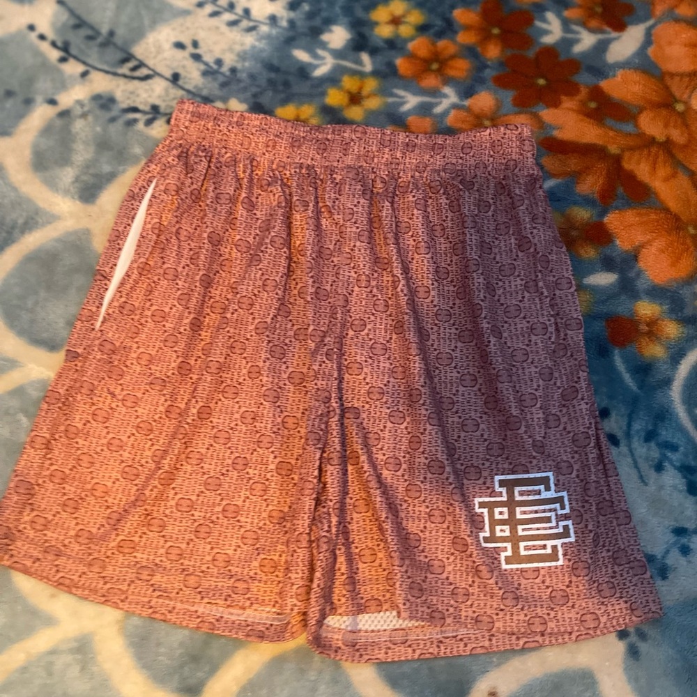 Eric Emanuel Maroon Patterned Athletic Shorts NWT - image 2